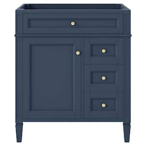 36 in. W x 18 in. D x 33 in. H Bath Vanity Cabinet without Top in Blue