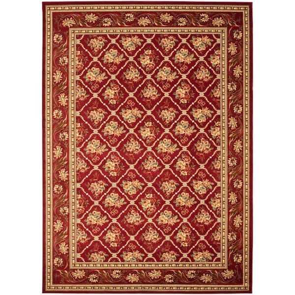 SAFAVIEH Lyndhurst Red 9 ft. x 12 ft. Border Area Rug