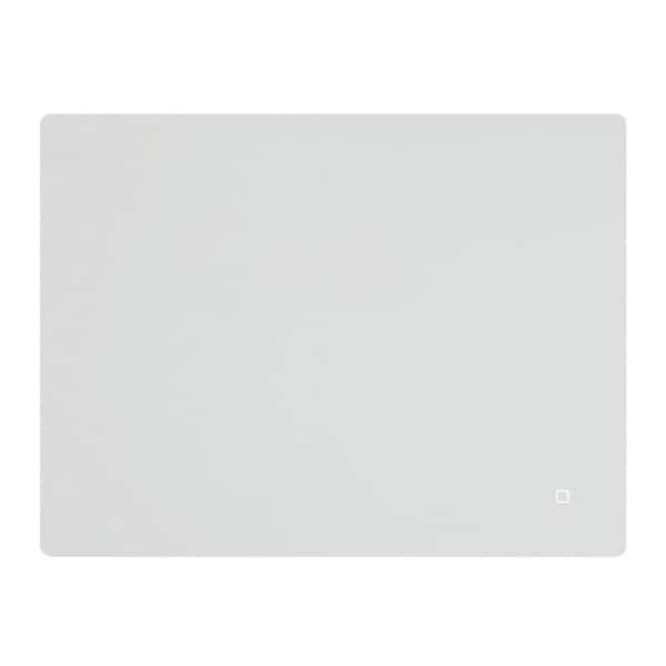 Unbranded 36 in. W x 28 in. H Large Rectangular Frameless Wall-Mount Anti-Fog LED Light Bathroom Vanity Mirror