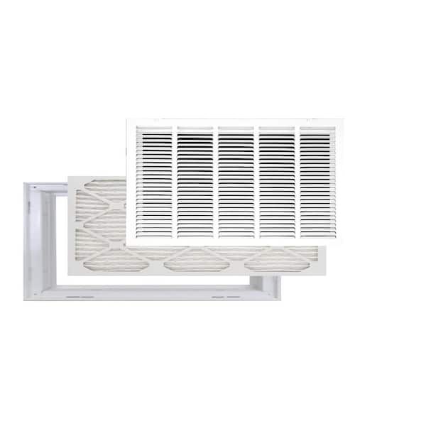 Venti Air 25 in. x 14 in. High Return Air Filter Grille with MERV 11 Filter Pre-Installed
