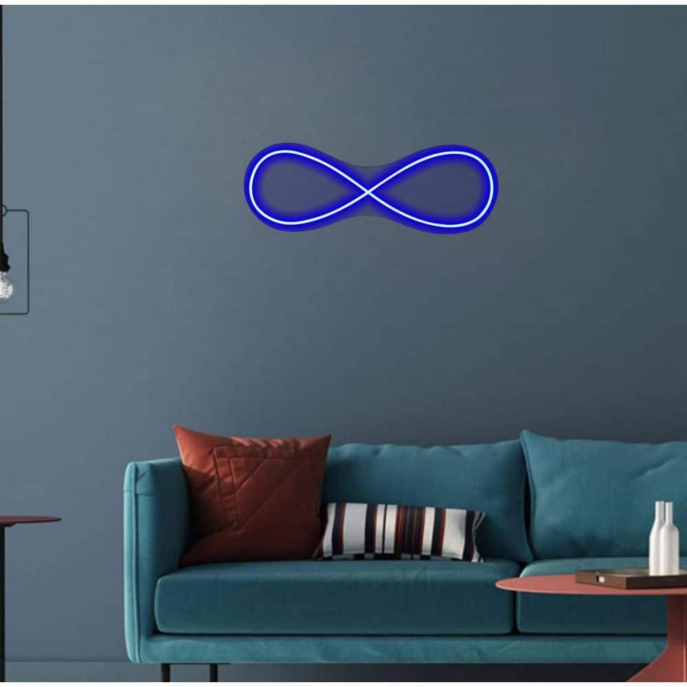 Enlightened 1-Piece Unframed Illuminated Mixed Media Typography Wall Art 10 in. x 28 in. price history on PriceWatchPro