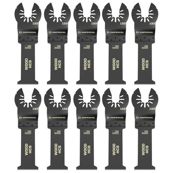 Imperial Blades ONE FIT 1-1/4 in. Deep Wood HCS Blade (10-Pack)