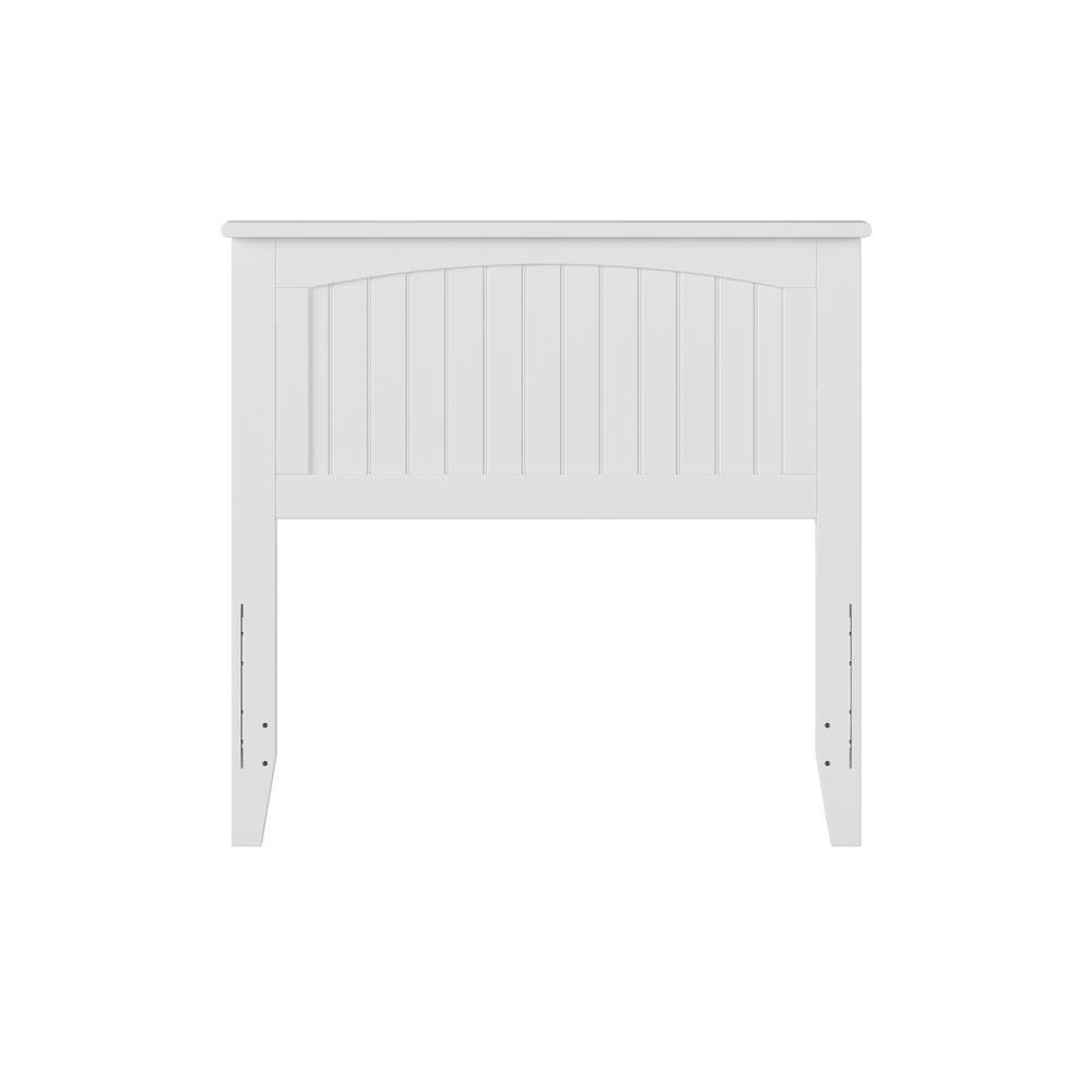Nantucket Twin White Rubberwood Coastal Headboard
