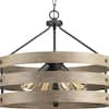 Progress Lighting Gulliver Collection 21-1/2 in. 4-Light Black Coastal ...