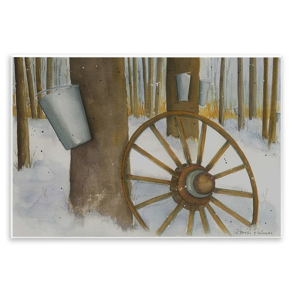 Stupell Industries Maple Sugaring Trees by Gloria Palmer 1-Piece Unframed Graphic Print Nature Poster Art Print 15 in. x 10 in.