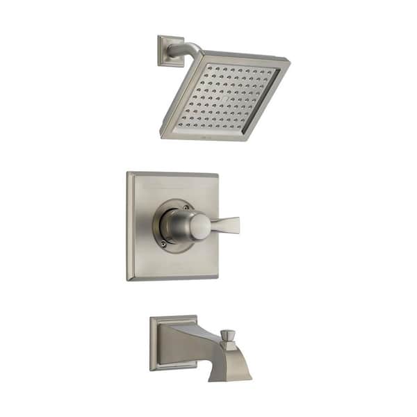 Delta Dryden 1-Handle Tub and Shower Faucet Trim Kit in Stainless (Valve Not Included)