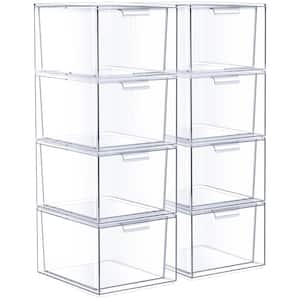 Stackable 8-Drawers Cosmetic Organizer Clear