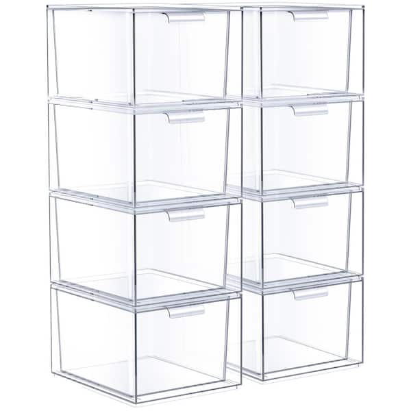 Sorbus Stackable 8-Drawers Cosmetic Organizer Clear MUP-DW8 - The Home ...