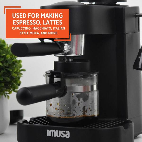 IMUSA 4 Cup EspressoCappuccino Maker Red - Office Depot