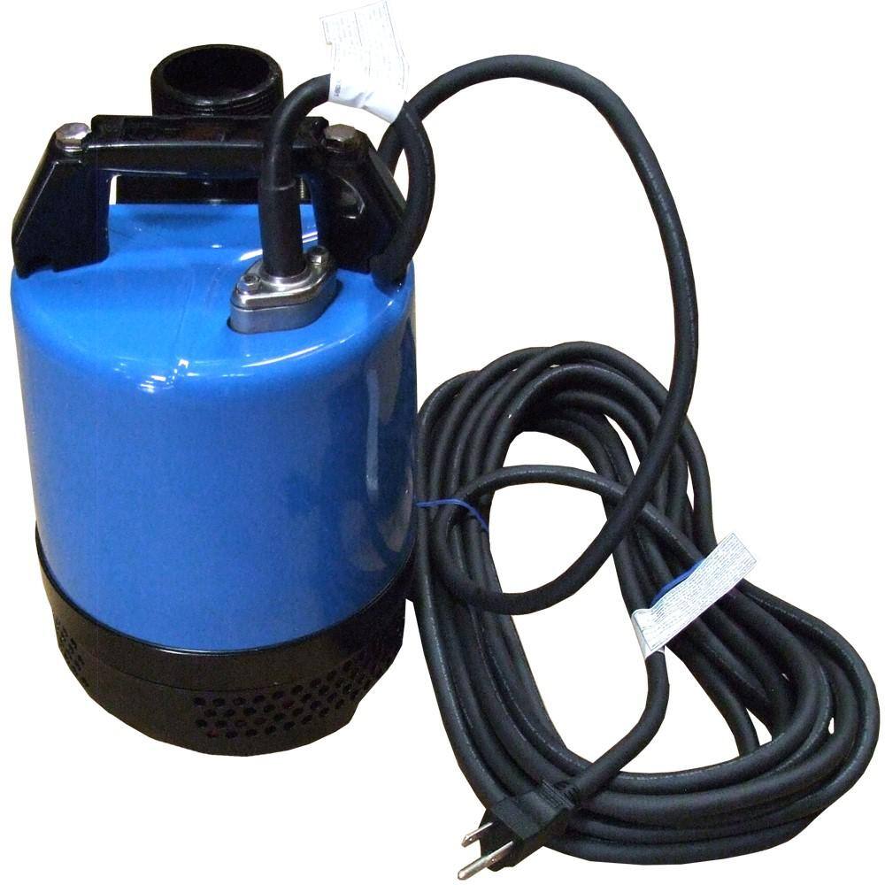 Tsurumi LB-480A Automatic Submersible Utility Pump - 62.4 GPM, 120V, With Float Switch, 32' Cord