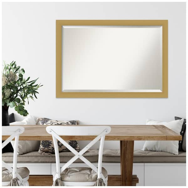 Amanti Art Grace Brushed Gold 39.5 in. H x 27.5 in. W Framed Wall Mirror  A38865480201 - The Home Depot