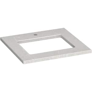 Silestone 25 in. W x 22.4375 in. D Quartz Rectangle Cutout with Vanity Top in Eternal Serena