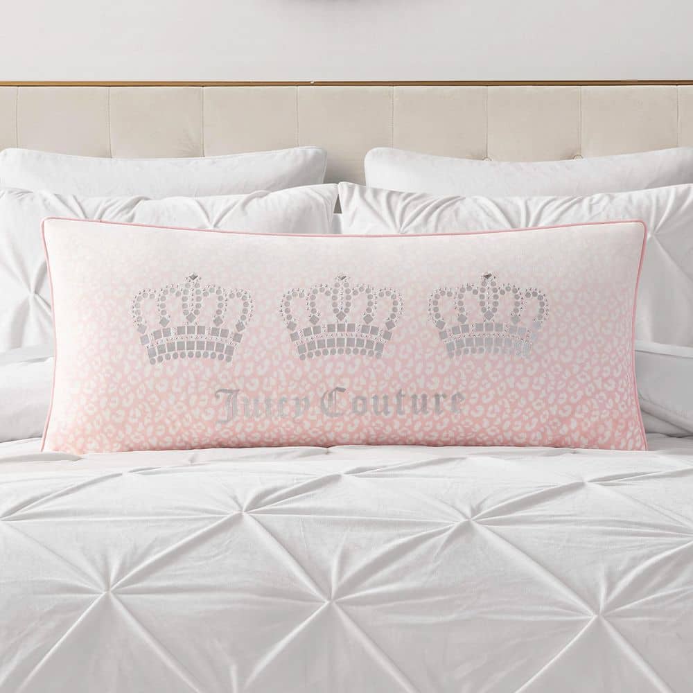 Royal Crowns Light Pink Animal Print Reversible Polyester 36 in. x 16 in. Throw Pillow price history on PriceWatchPro