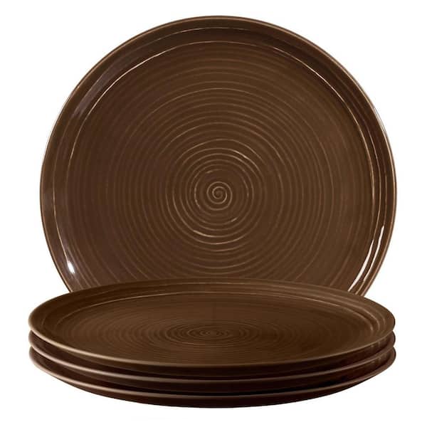 Seltmann Weiden Terra Plate 10.8 in., Brown, (Set of 4)