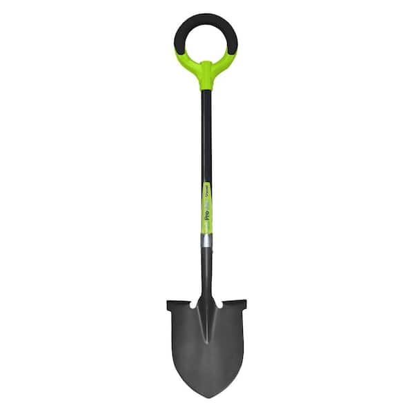Radius Garden 7 in. Polypropylene Handle Green 41 in. Pro-Lite Carbon Steel Garden Shovel
