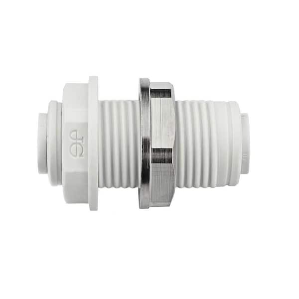 John Guest 1/4 in. Push-to-Connect Bulkhead Fitting (10-Pack)