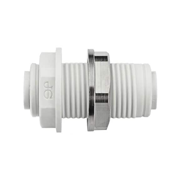 1/4 in. Push-to-Connect Bulkhead Fitting (10-Pack)