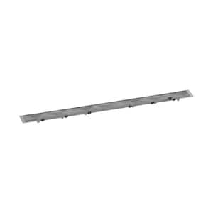 RainDrain Rock Stainless Steel Linear Shower Drain Trim for 35 1/4 in. Rough in Nature Stone