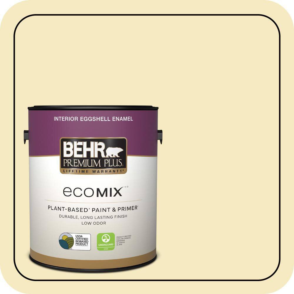1 gal. #T15-9 Dandelion Tea Eggshell Enamel EcoMix Plant-Based Interior Paint & Primer price history on PriceWatchPro