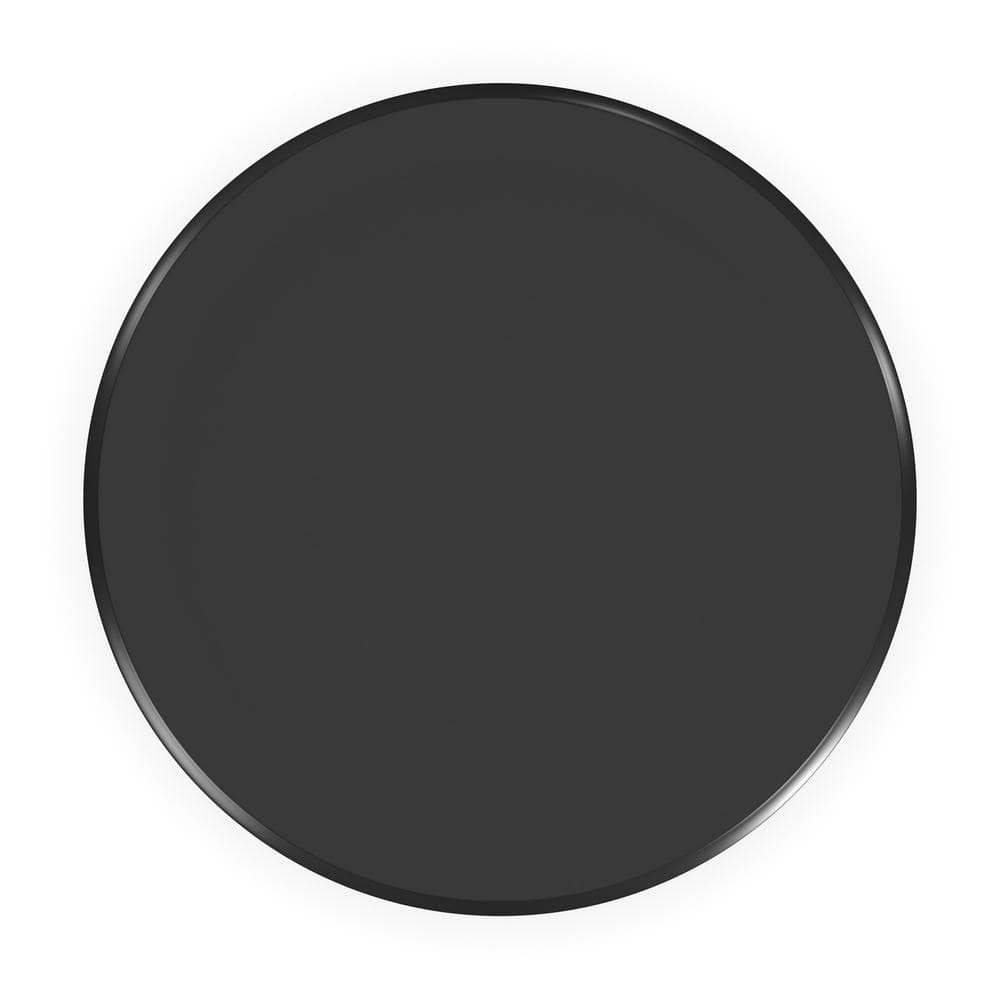 Classic Black 42" Round Wood Pedestal Dining Table