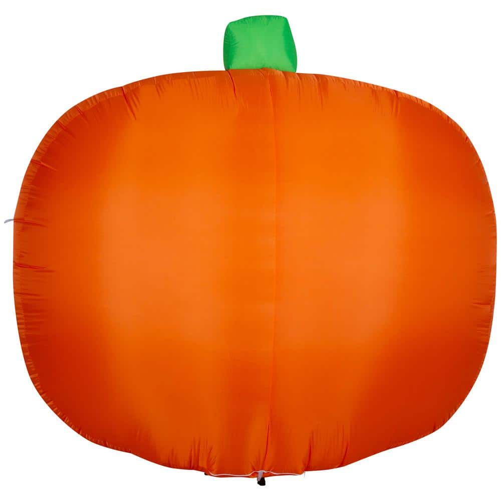 7.5 ft Tall Inflatable Jack O' Lantern with Green Eyes