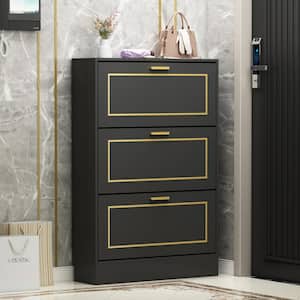 Hitow Shoe Cabinet Storage Organizer with 2 Drawer for Entryway