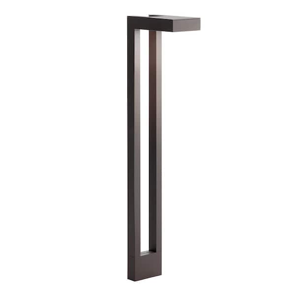 KICHLER Low Voltage Textured Architectural Bronze Hardwired Weather Resistant 2 Arm Path Light with No Bulbs Included
