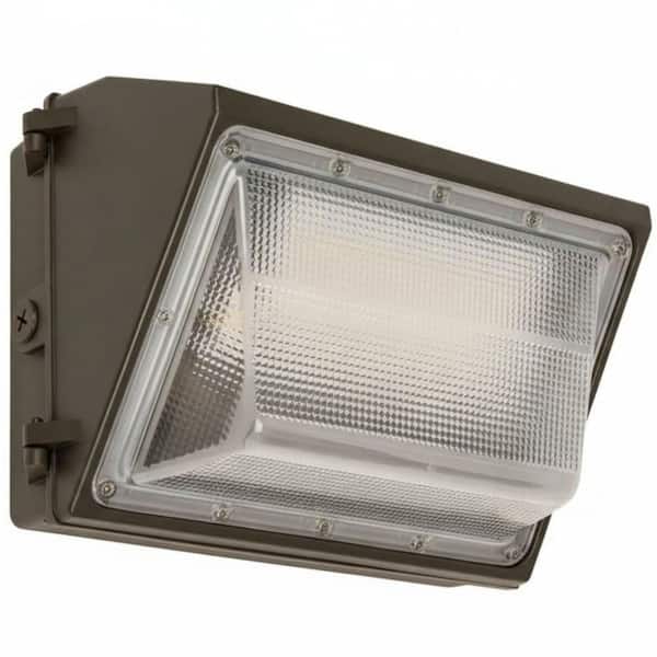 400-Watt Equivalent Integrated LED 3CCT Selectable Bronze Commercial Outdoor Security Wall Pack Light
