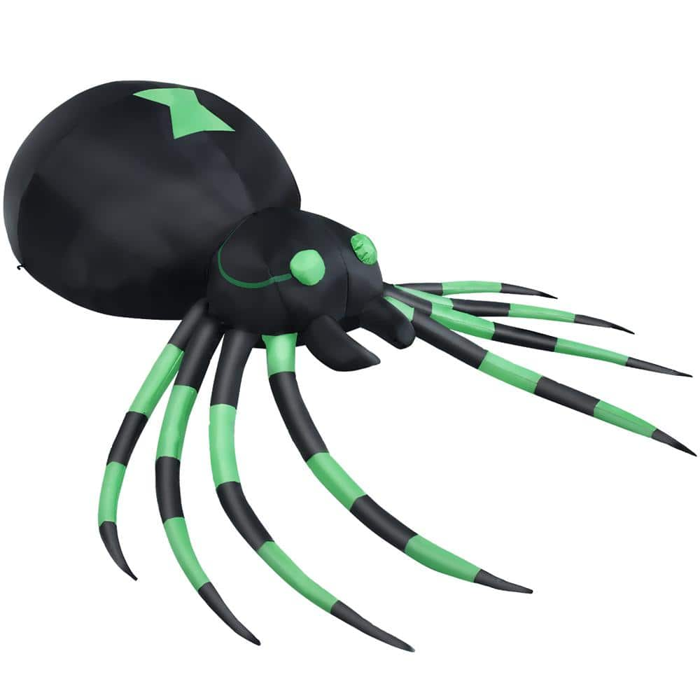 Costway 6 ft. Halloween Inflatable Blow-Up Spider w/ LED Lights Outdoor Yard Decoration