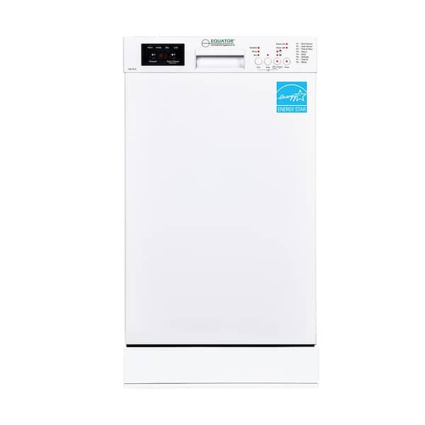 EQUATOR ADVANCED Appliances 18 in. Dishwasher Europe ADABuiltin 10 Place Sanitize Delay 1/2 Load 51dB 3.2gal.