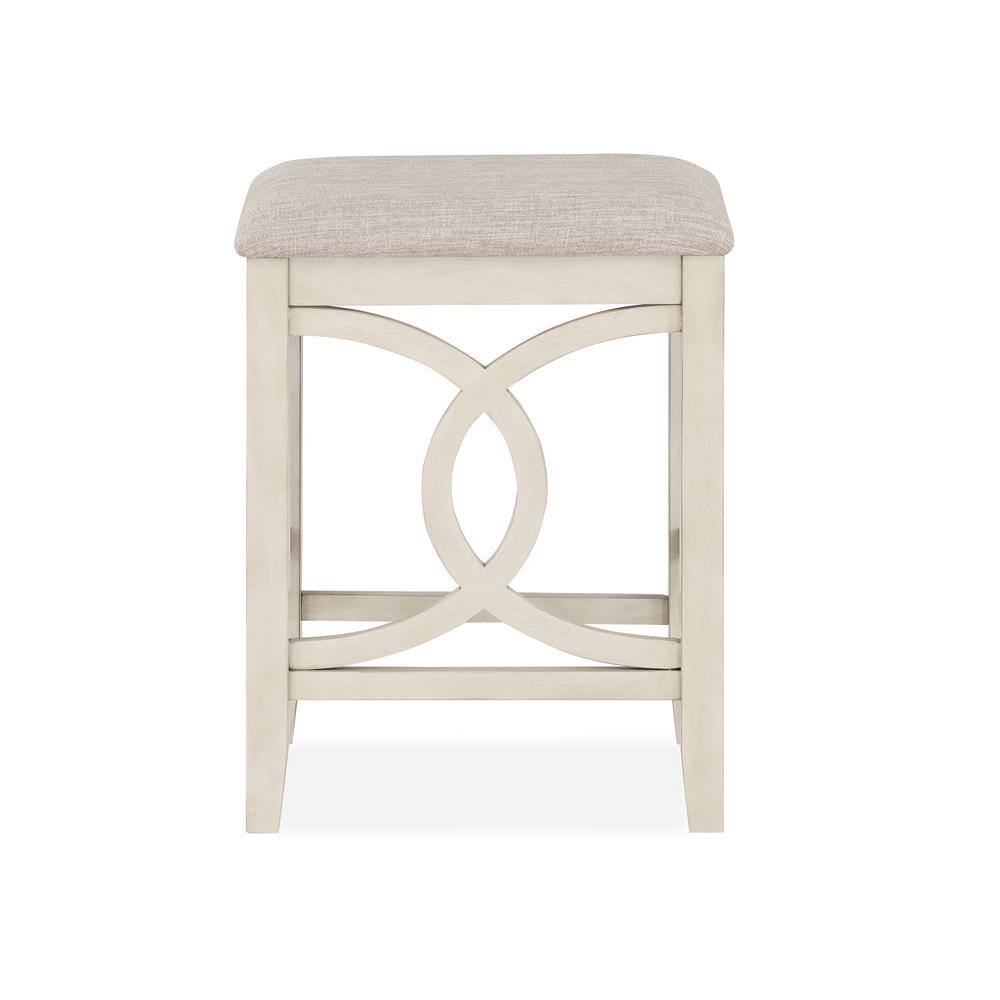 Bella Beige Wood Counter Table with 2 Stools