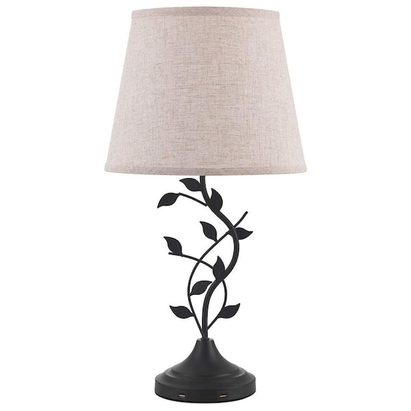 Operfurni 25 in. Bedside Desk Table Lamp with Shade