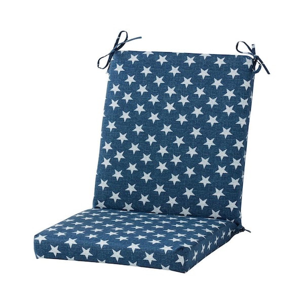 20 in x 19 in Outdoor High Back Chair Pad, Stars