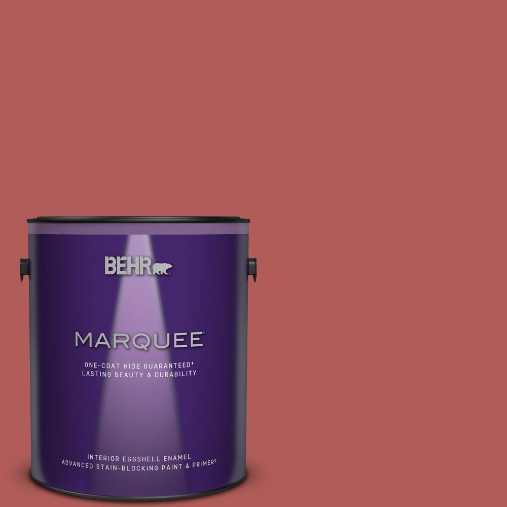 1 gal. #160D-6 Pottery Red Eggshell Enamel Interior Paint & Primer