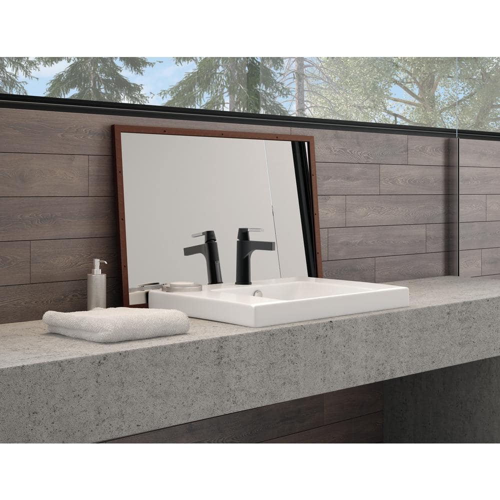 Modern Chrome Brass 7.5" Single Hole Faucet with Drain Assembly