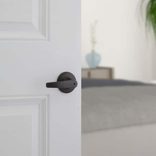 Kwikset Series Delta Satin Chrome Universal Interior Bed/Bath Privacy Door  Handle