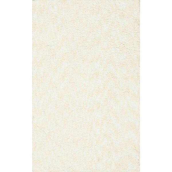 Nourison Plush White 1 ft. 9 in. x 2 ft. 10 in. Bath Rug