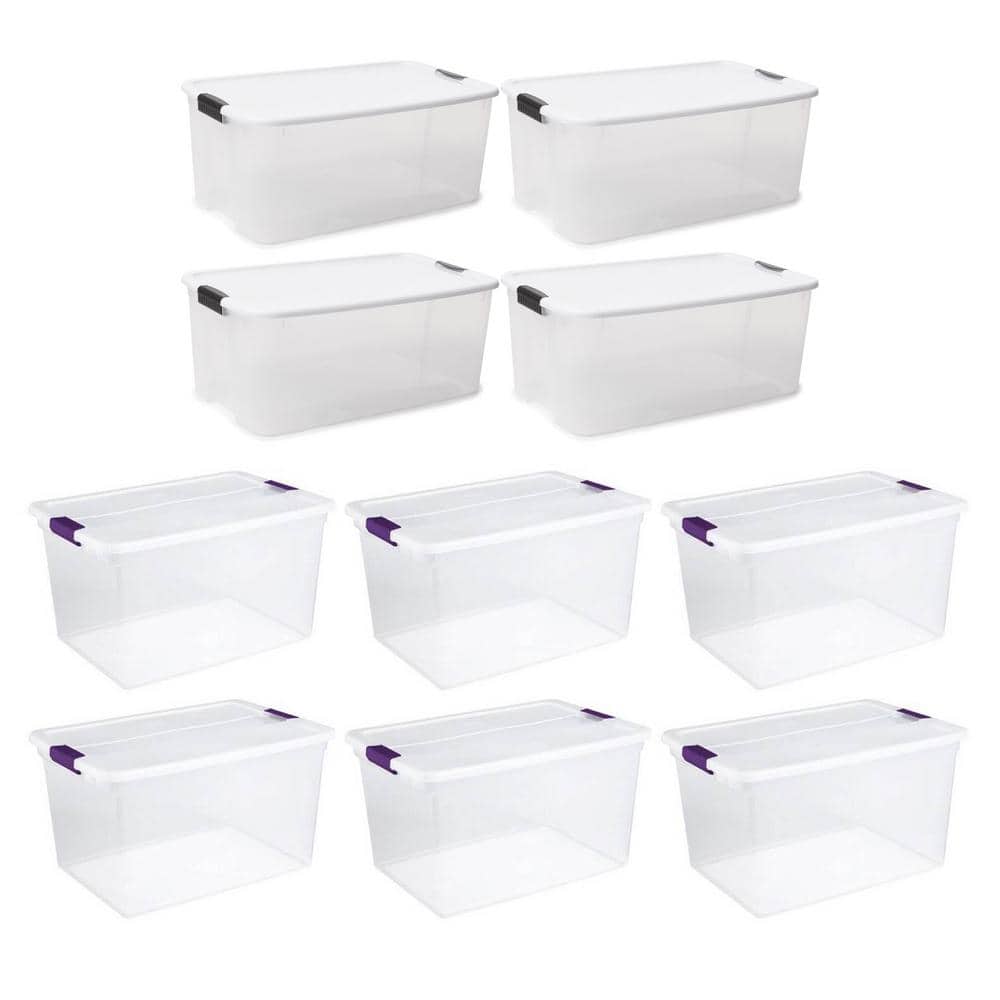 Sterilite 116 Qt. Ultra Storage Tote Box (4 Pack) and 66 Qt