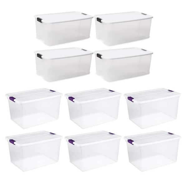 116 Qt. Ultra Storage Tote Box (4 Pack) and 66 Qt. Containers (6 Pack)