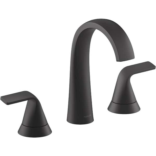 KOHLER Cursiva Widespread 2-Handle Bathroom Faucet In Matte, 44% OFF