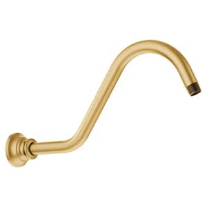 Waterhill 14 in. Shower Arm in Brushed Gold