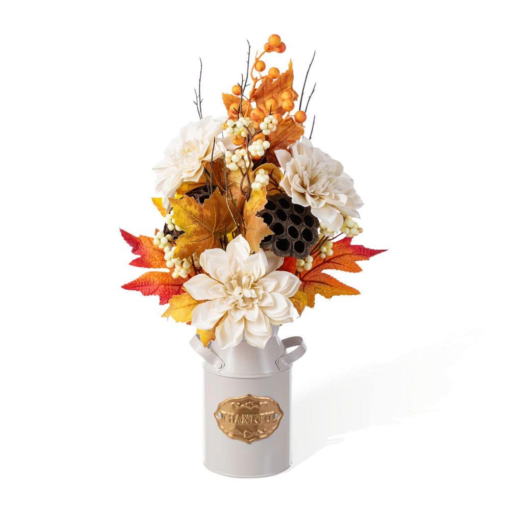 22 in. H Fall Dahlia, Lotus Pod and Berry Centerpiece price history on PriceWatchPro