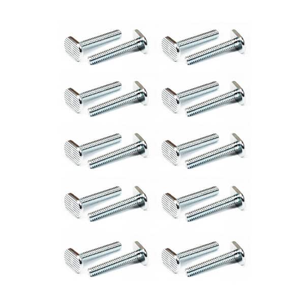 POWERTEC 1-1/2 in. L x 5/16 in.-18 Tee Bolt (20-Pack)