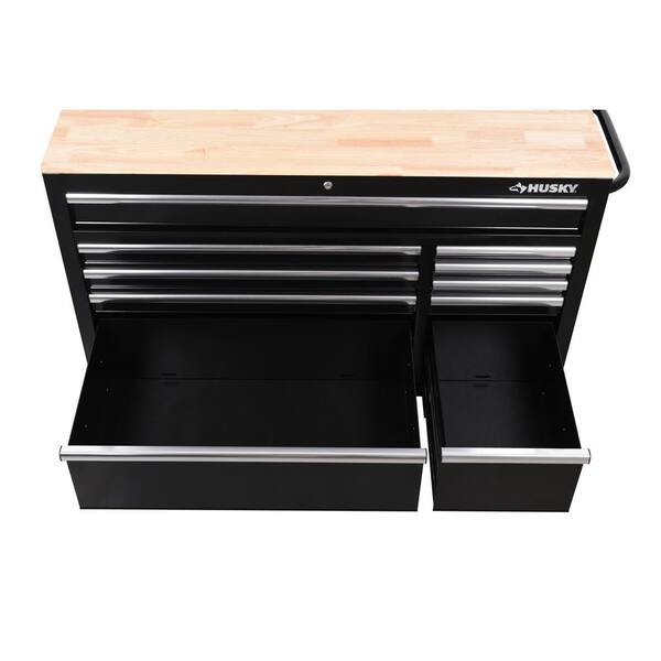 Husky Modular Tool Storage 52 in. W Black Top Tool Chest H52CH8MOD - The  Home Depot