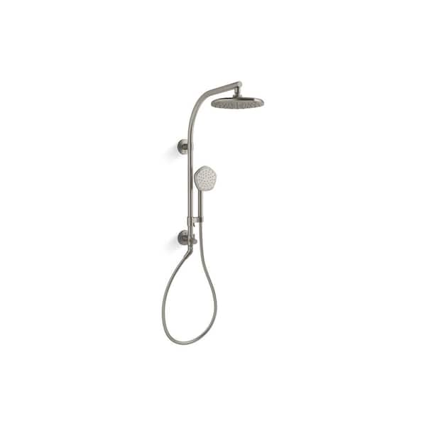 KOHLER Hydrorail-R Occasion Arch Shower Column Kit with Rainhead And Handshower 1.75 GPM in Vibrant Brushed Nickel