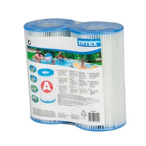 Easy Set 13 ft. Round PVC Rope Tie Above Ground; Leaf Cover with Type A/C Pool Filter Cartridges