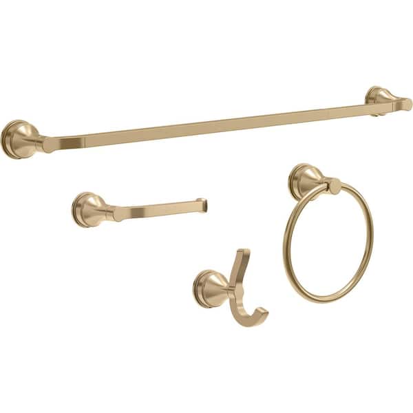 Delta 3-Piece Windemere Spotshield Brushed Nickel Decorative Bathroom Hardware Set
