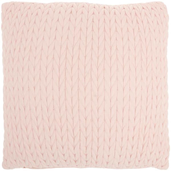 Mina Victory Lifestyles Blush Geometric 18 in. x 18 in. Throw Pillow