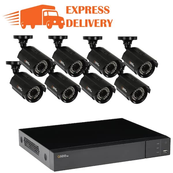 Q-SEE 8-Channel 1080p 1TB Video Surveillance System with 8 HD