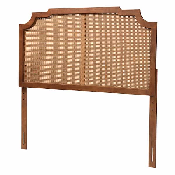 Baxton Studio Fortuna Brown Queen Panel Headboard